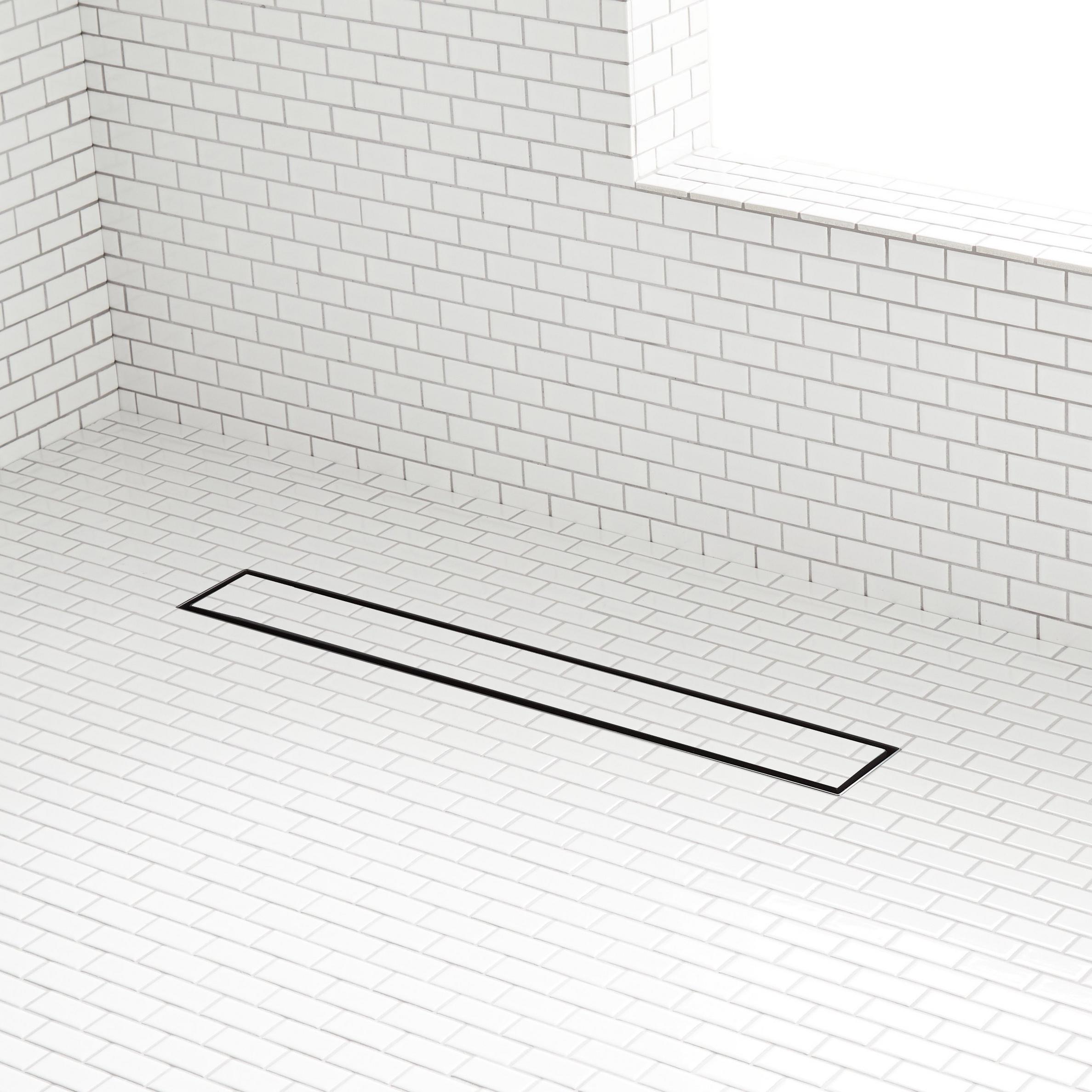 Cohen Linear TileIn Shower Drain with Drain Flange Signature Hardware