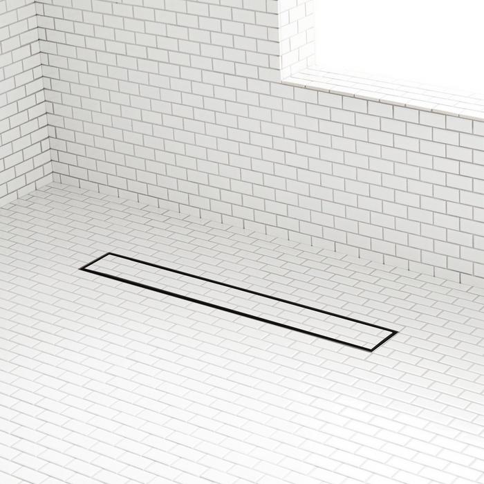 Cohen Linear Tile-In Shower Drain in Matte Black