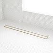 40" Cohen Linear Tile-In Shower Drain - with Drain Flange - Polished Brass, , large image number 0