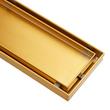 40" Cohen Linear Tile-In Shower Drain - with Drain Flange - Polished Brass, , large image number 1