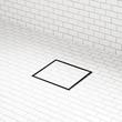 6" Cohen Square Tile-In Shower Drain - with Drain Flange - Matte Black, , large image number 0