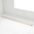 60" Cohen Linear Tile-In Shower Drain - with Drain Flange - Polished Brass, , large image number 0