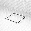 8" Cohen Square Tile-In Shower Drain - with Drain Flange - Matte Black, , large image number 0