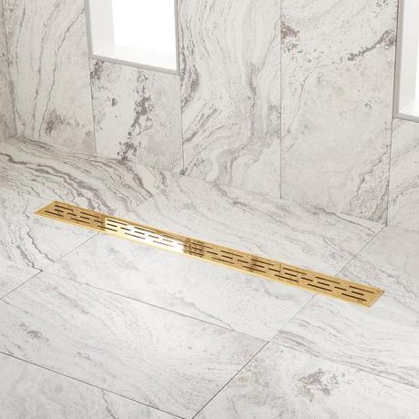 Effendi Linear Shower Drain with Drain Flange