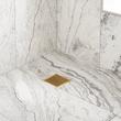 4" Carmen Square Shower Drain - Polished Brass, , large image number 2