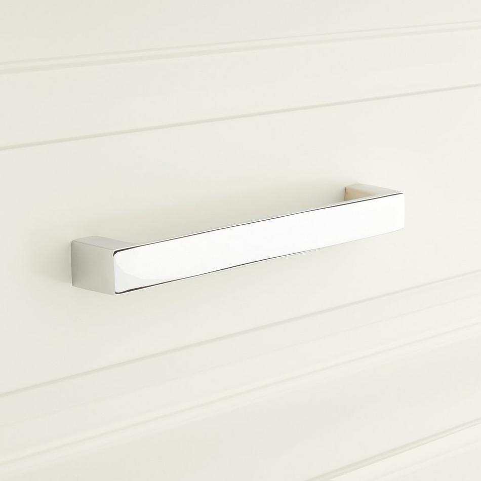 6" Gebara Brass Cabinet Pull - Polished Chrome, , large image number 0