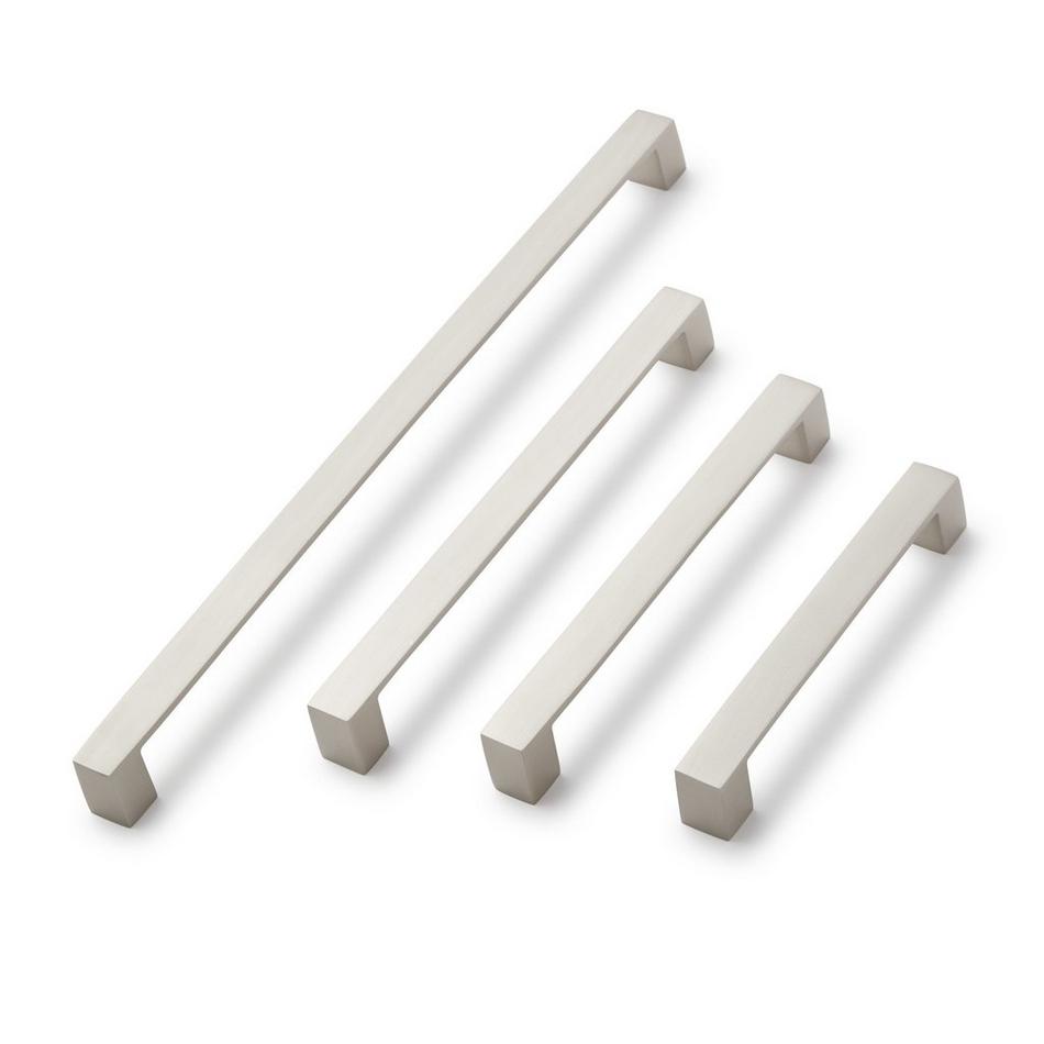 5" Gebara Brass Cabinet Pull - Brushed Nickel, , large image number 1