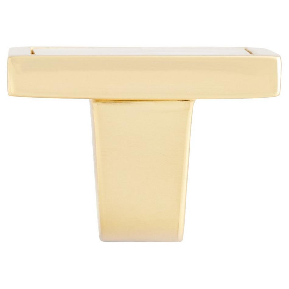 Kumano Square Yellow Mother of Pearl Cabinet Knob, , large image number 1