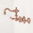 Vintage Wall-Mount Bathroom Faucet - Lever Handles - Oil Rubbed Bronze, , large image number 1