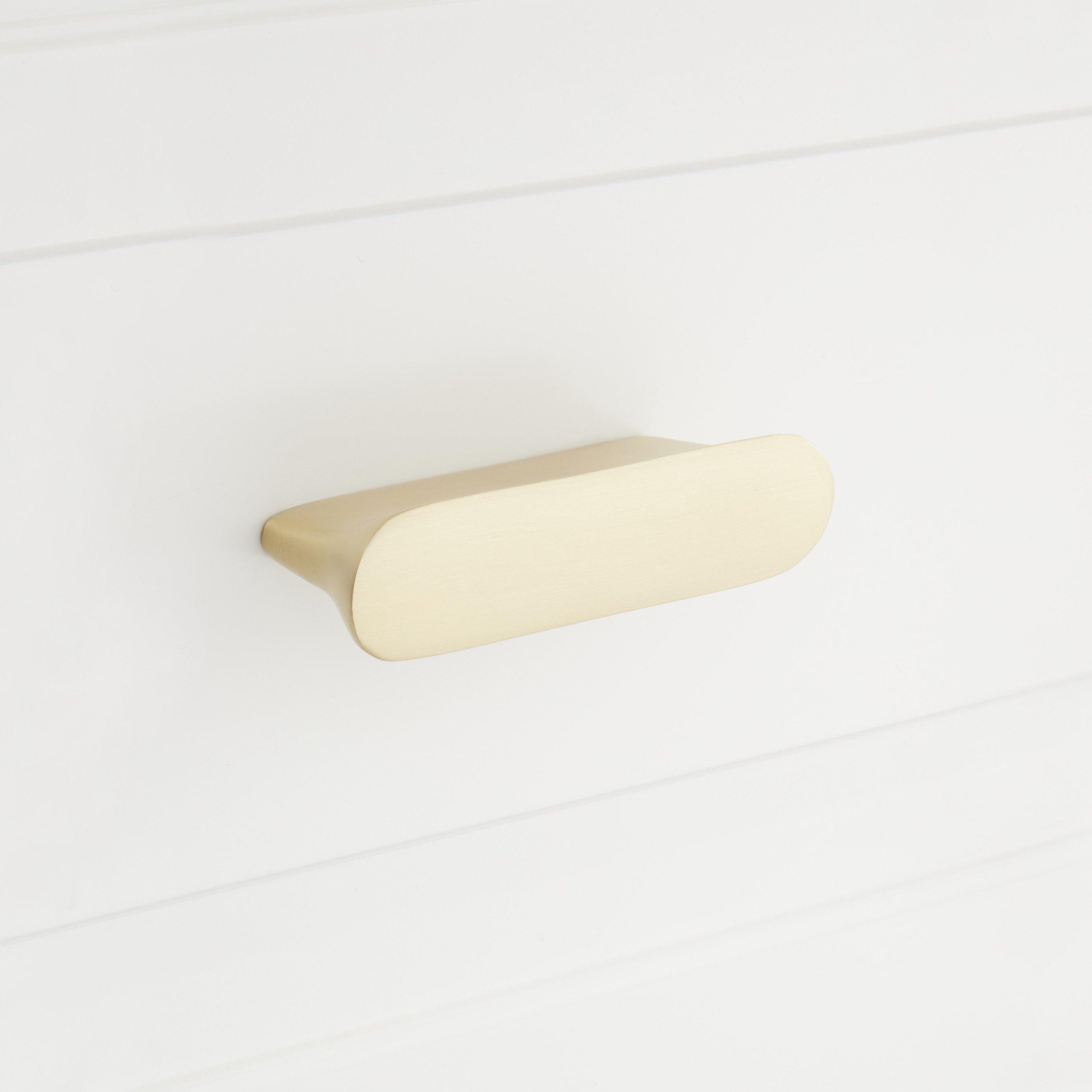 Minette Solid Brass Cabinet Pull | Signature Hardware Minette Solid Brass Cabinet Pull | Signature Hardware