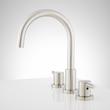 Rotunda Widespread Faucet - Lever Handles - Overflow - Brushed Nickel, , large image number 8