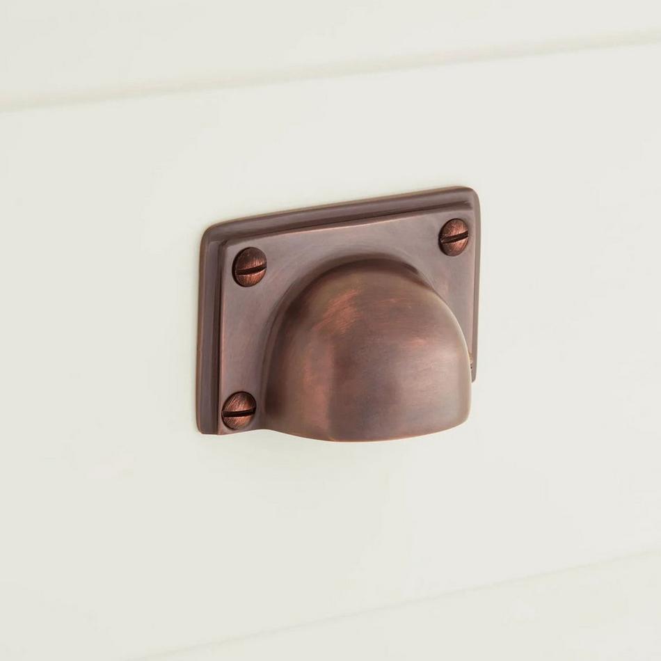 3-1/4" Abaco Brass Cup Pull - Oil Rubbed Bronze, , large image number 0
