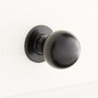 1-1/4" Rodino Solid Brass Round Cabinet Knob - Matte Black, , large image number 0
