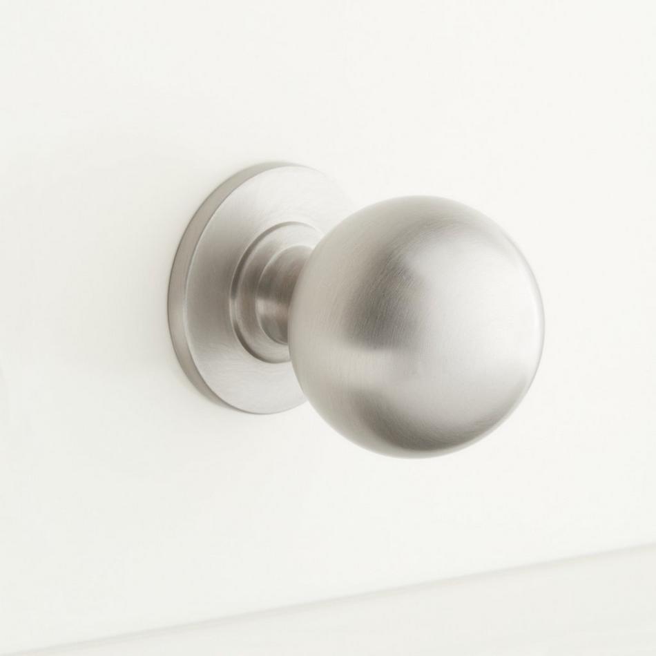 1-1/4" Rodino Solid Brass Round Cabinet Knob - Brushed Nickel, , large image number 0