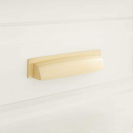 Edvard Solid Brass Rectangular Cup Pull