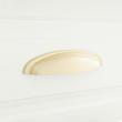 Edvard Solid Brass Curved Cup Pull, , large image number 2