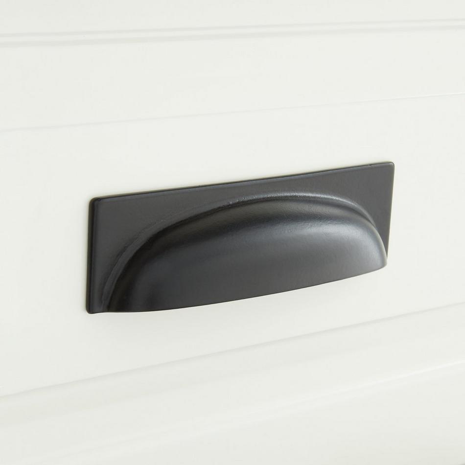 Solid Brass Gold, Silver, Chrome, Gunmetal Grey & Black Drawer Cup Handle