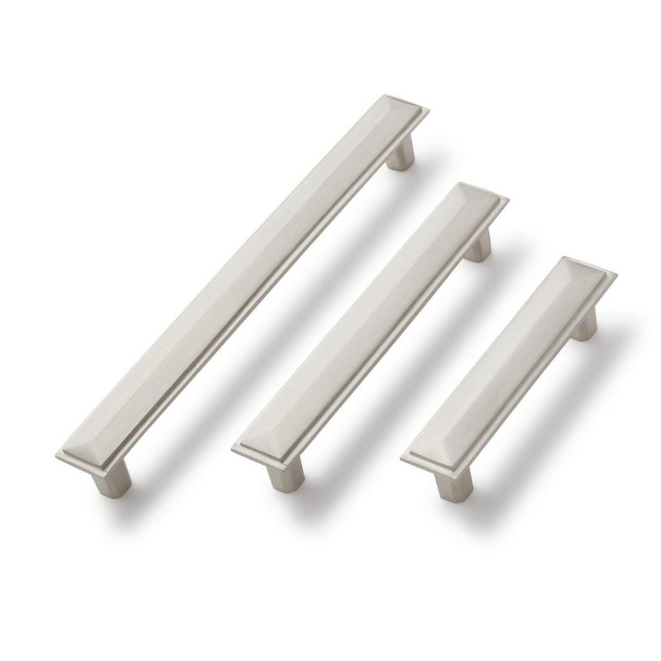 4" Bresnick Solid Brass Cabinet Pull - Brushed Nickel, , large image number 1