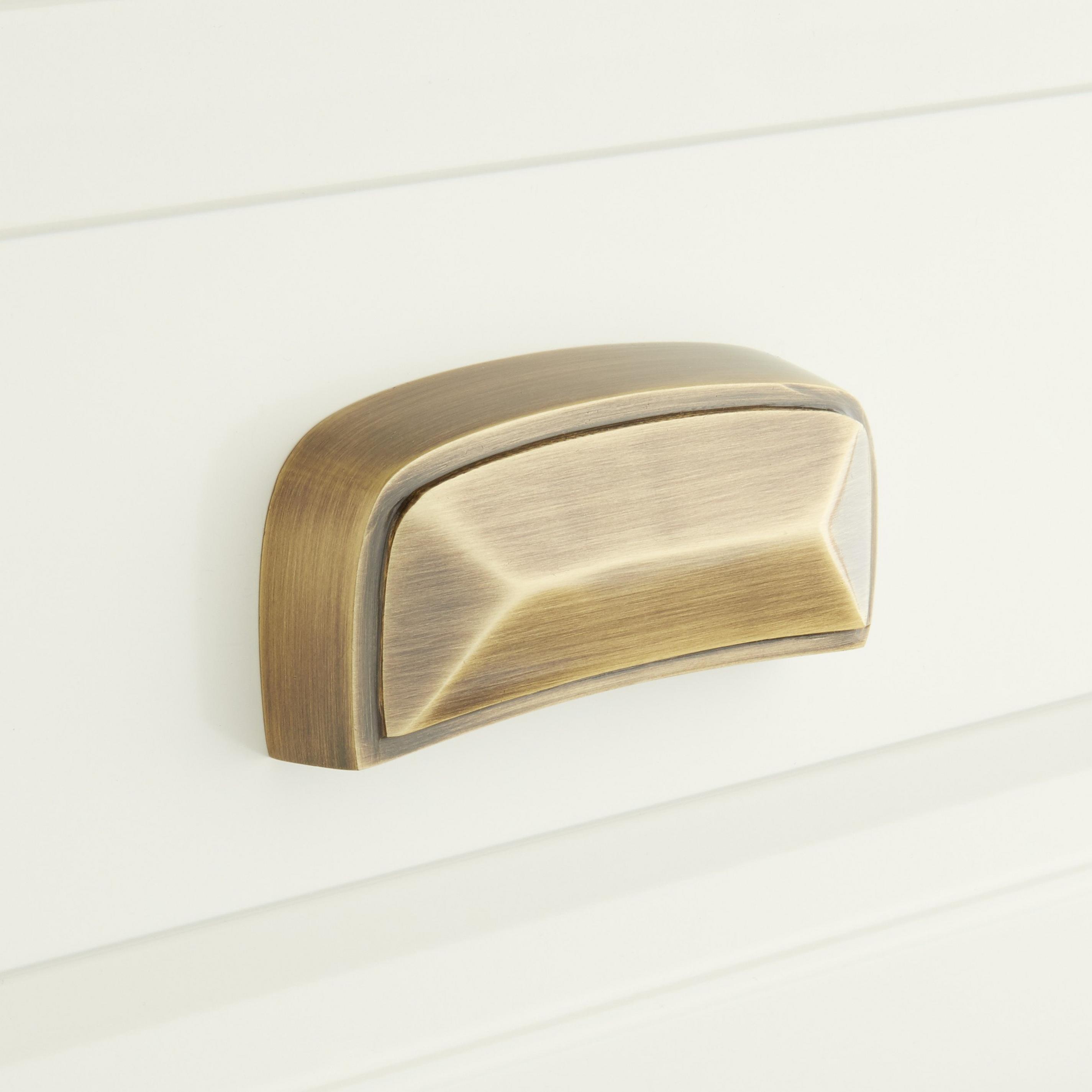Bresnick Solid Brass Bin Pull | Signature Hardware