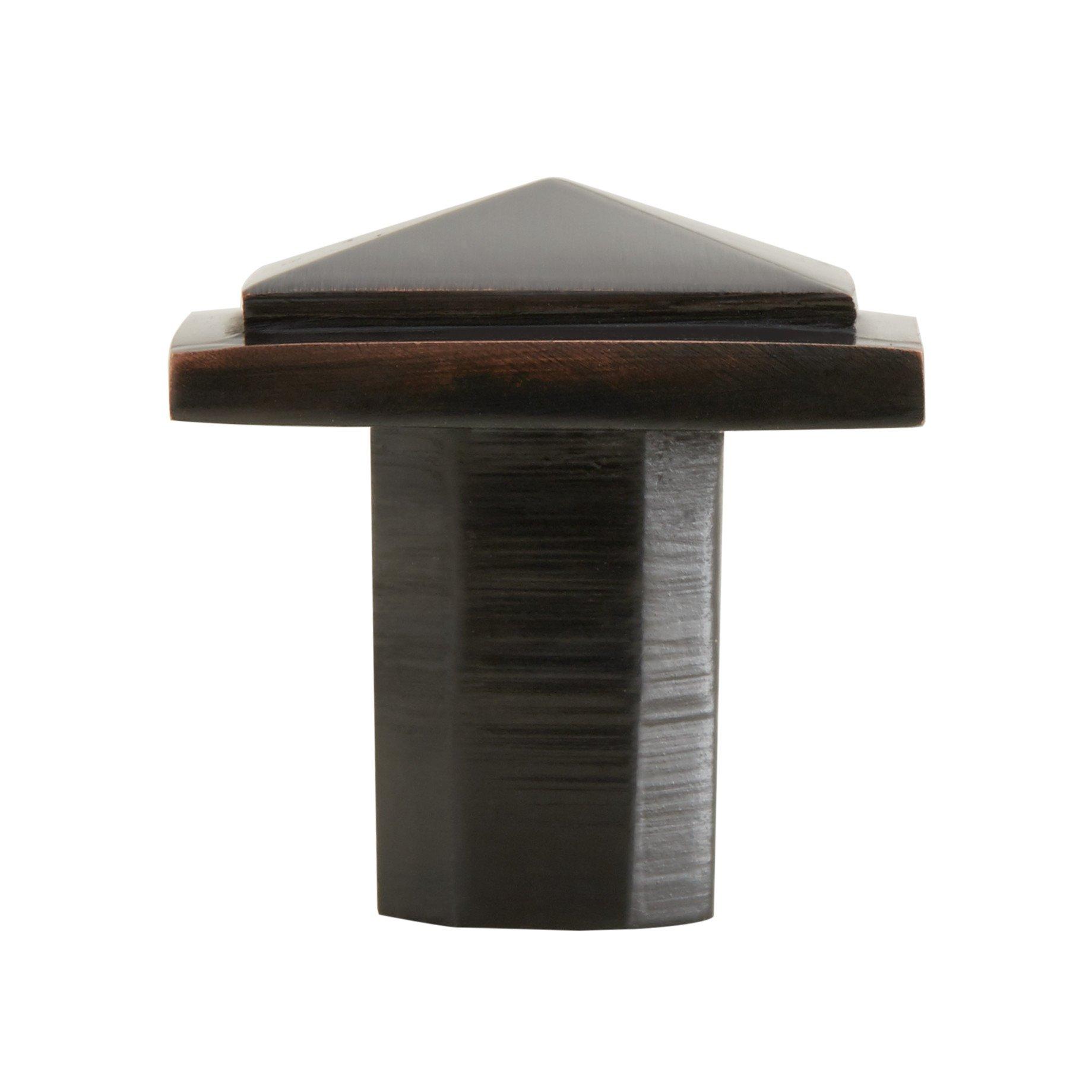 Bresnick Solid Bronze Cabinet Knob Dark Bronze Signature Hardware   444371 Bresnick Cabinet Knob DABR Side MV60 