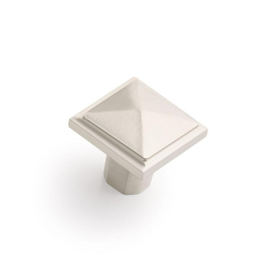 Bresnick Solid Brass Cabinet Knob - Brushed Nickel, , large image number 0