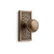 Traeger Brass Dummy Interior Door Set - Knob - Antique Brass, , large image number 0