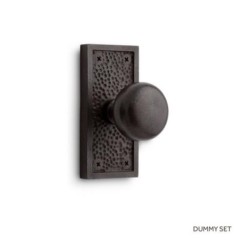 Traeger Solid Bronze Interior Door Set - Knob - Dummy