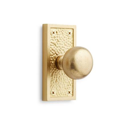 Traeger Solid Brass Interior Door Set - Knob - Dummy