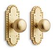 Marconi Brass Privacy Interior Door Set - Knob - 2-3/4" Backset - Satin Brass, , large image number 0