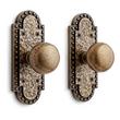 Marconi Brass Passage Interior Door Set - Knob - 2-3/4" Backset - Antique Brass, , large image number 0