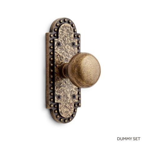 Marconi Solid Brass Interior Door Set - Knob - Dummy