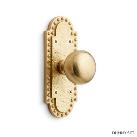 Marconi Solid Brass Interior Door Set - Knob - Dummy