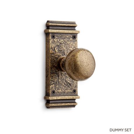 Griggs Solid Brass Interior Door Set - Knob - Dummy