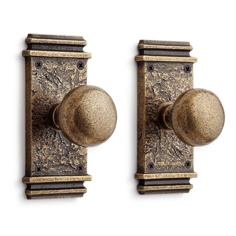 Griggs Bronze Dummy Interior Door Set - Knob - Dark Bronze, , large image number 0