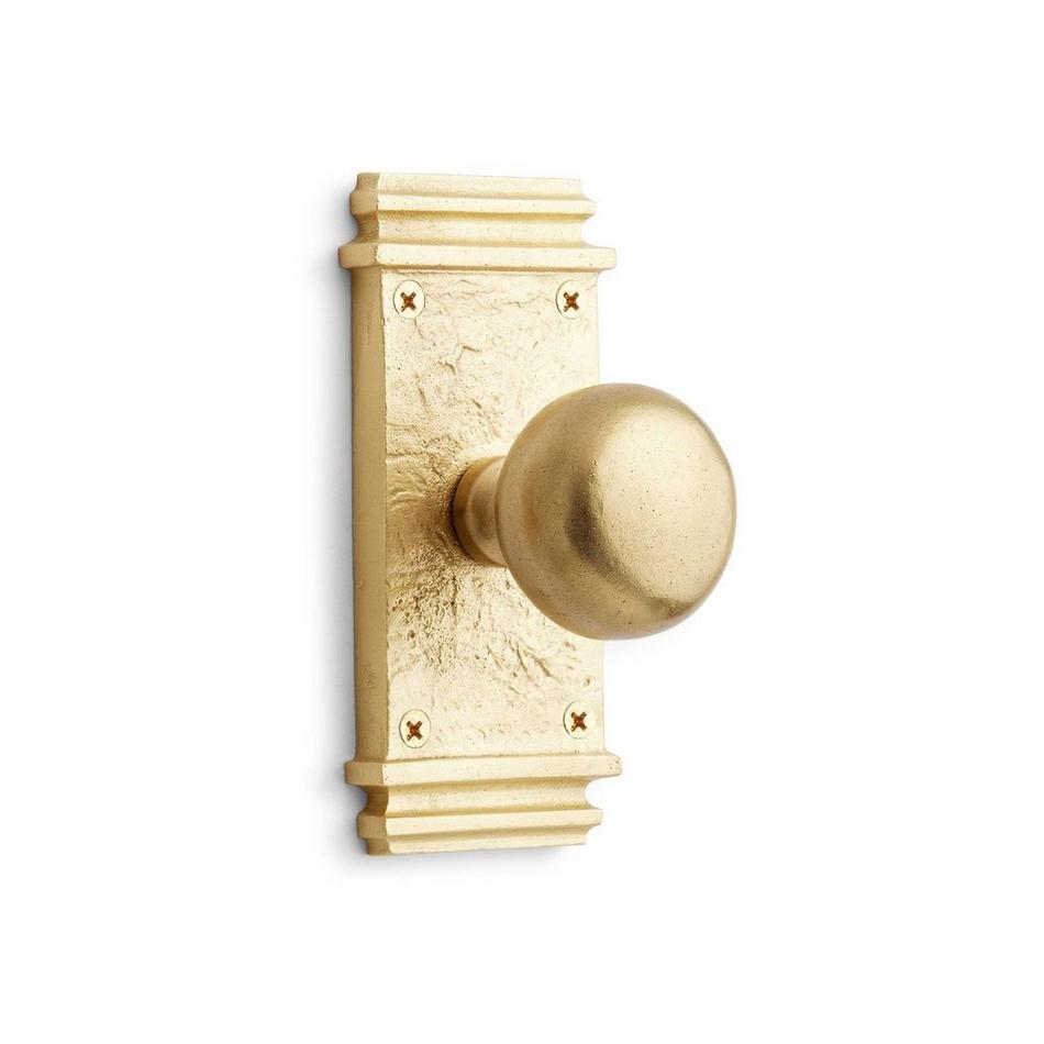 Griggs Brass Dummy Interior Door Set - Knob - Satin Brass, , large image number 0