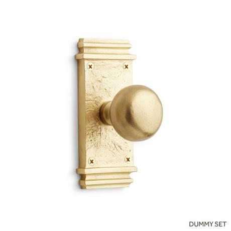 Griggs Solid Brass Interior Door Set - Knob - Dummy