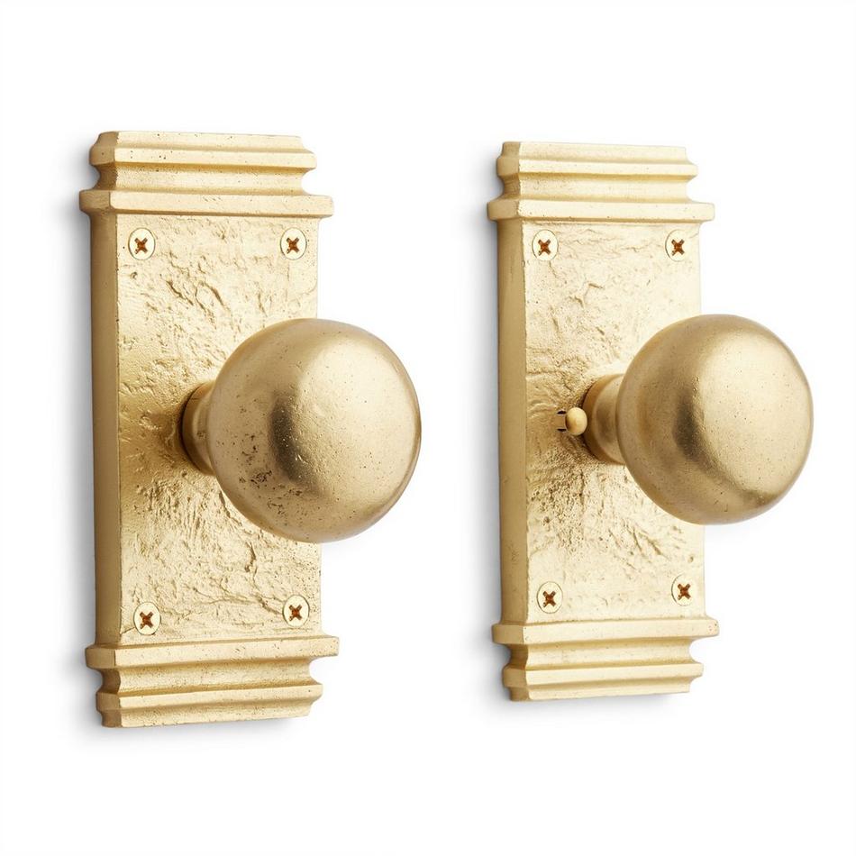 Griggs Solid Brass Interior Door Set - Knob - Privacy, , large image number 0