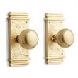 Griggs Brass Privacy Interior Door Set - Knob - 2-3/4" Backset - Satin Brass, , large image number 1