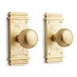 Griggs Brass Passage Interior Door Set - Knob - 2-3/8" Backset - Satin Brass, , large image number 0