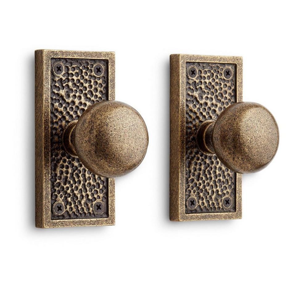 Traeger Solid Brass Interior Door Set - Knob - Passage, , large image number 1
