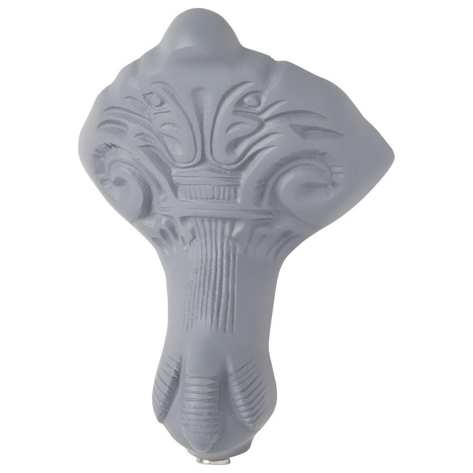 66" Goodwin Cast Iron Slipper Clawfoot Tub - Dark Gray Imperial Feet-Tap Deck-7" Tap Holes, , large image number 2