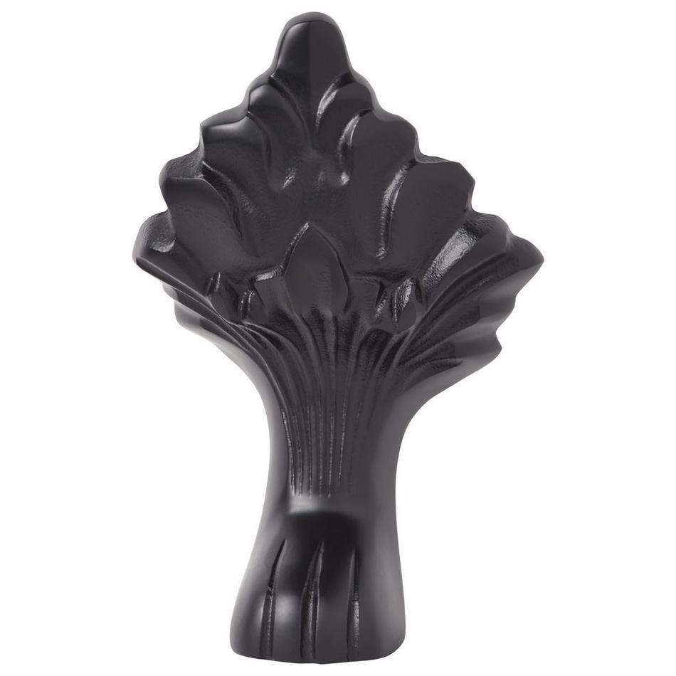 72" Arabella Cast Iron Double-Slipper Tub - Black Lion Feet / No Tap Holes, , large image number 2