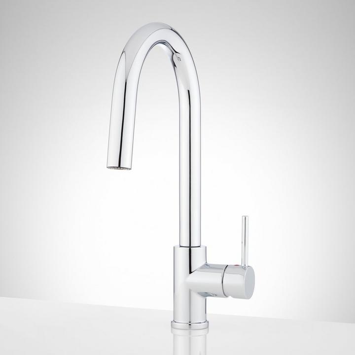 Ravenel Pull-Down Kitchen Faucet with Concealed Sprayer in Matte Black
