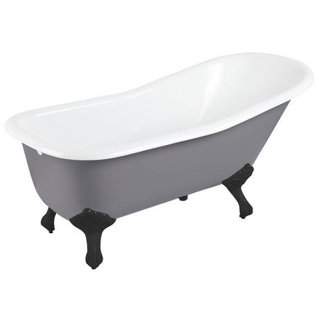 66" Goodwin Cast Iron Clawfoot Tub - Imperial Feet