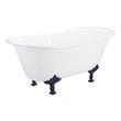 68" Waller Cast Iron Clawfoot Double Slipper Tub - Modern Feet, , large image number 7