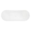 72" Sheba Acrylic Double-Slipper Tub - White Drain Trim, , large image number 3