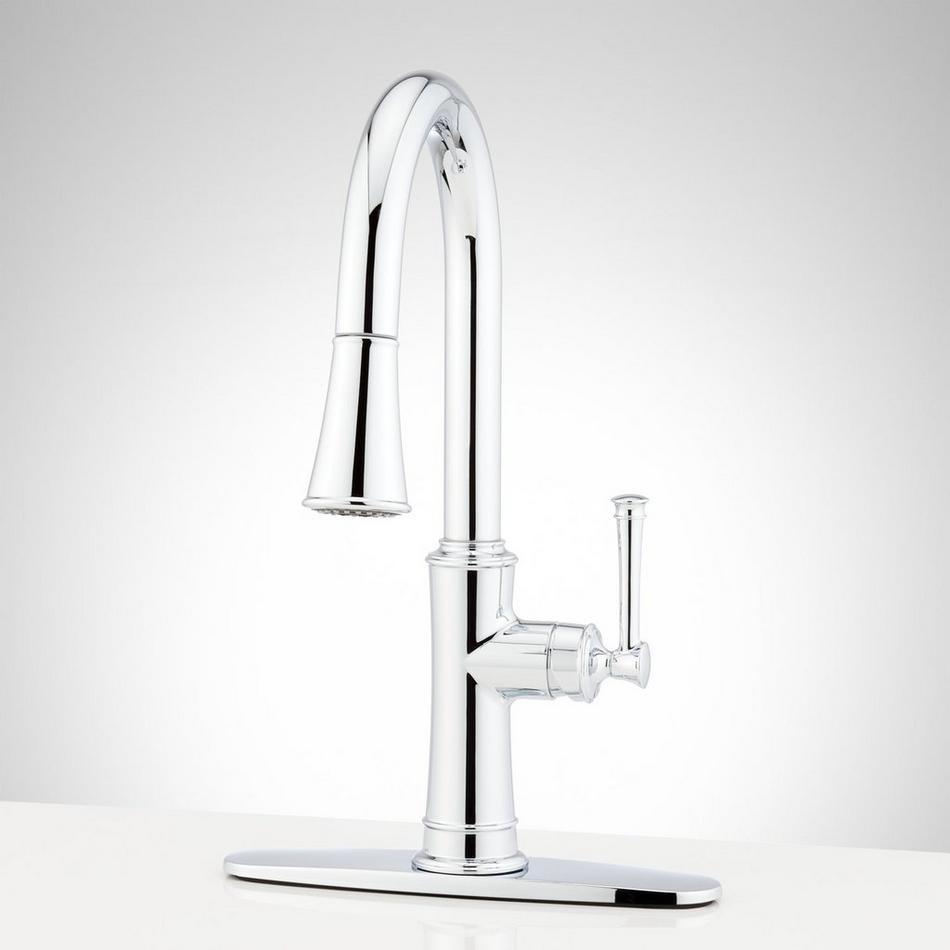 Elements of Design New Orleans Chrome 2-Handle Deck-Mount Bridge Handle Kitchen Faucet (Deck Plate Included) Elements of Design New Orleans Chrome 2-Handle Deck-Mount Bridge Handle Kitchen Faucet (Deck Plate Included)