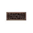 Baer Steel Wall Register - Oil Rubbed Bronze - 4" x 10" (5-1/4" x 11-3/8" Overall), , large image number 0