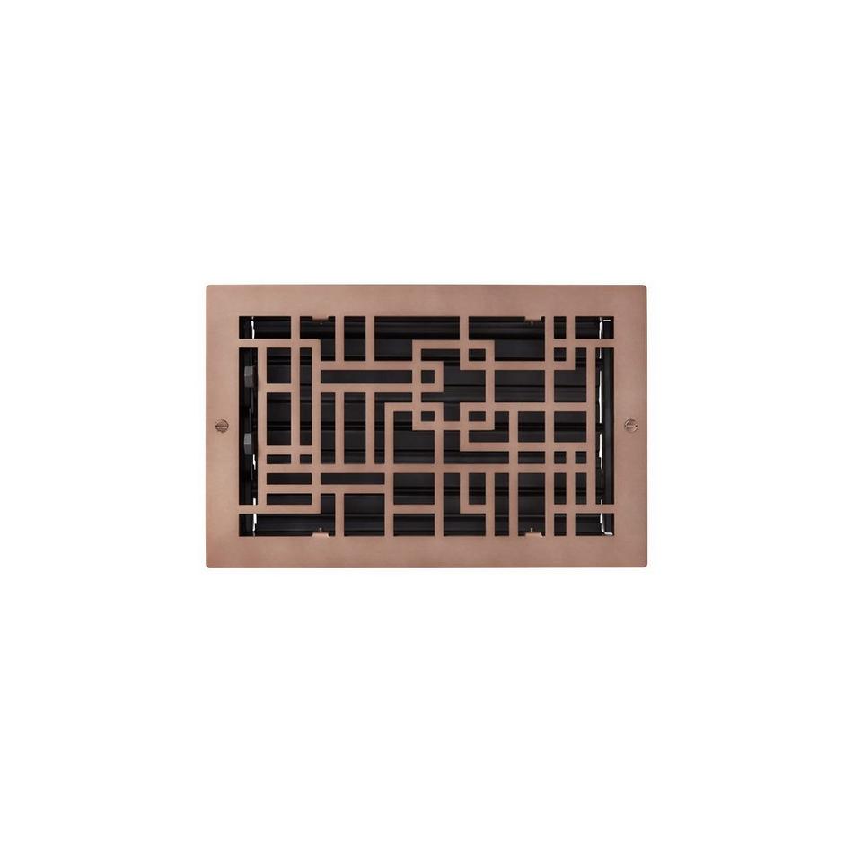 Baer Steel Wall Register - Oil Rubbed Bronze - 6" x 10" (7-1/4" x 11-3/8" Overall), , large image number 0