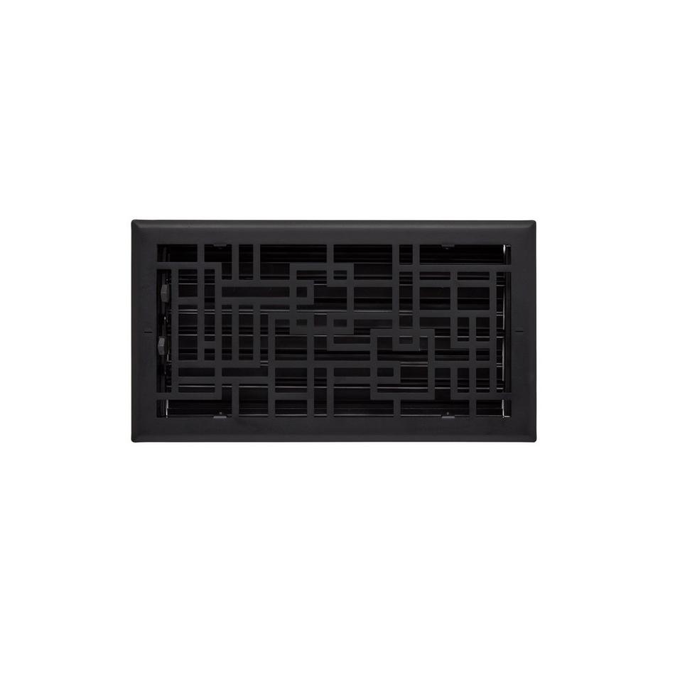 Baer Steel Wall Register - Black - 6" x 14" (7-1/4" x 15-3/8" Overall), , large image number 0